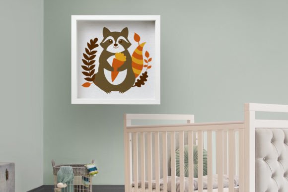 Multi-Layered Raccoon SVG, Shadow Box