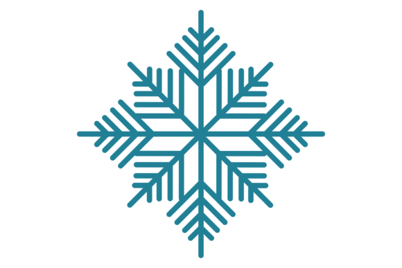 Winter Holiday Snowflake Decoration. Blu