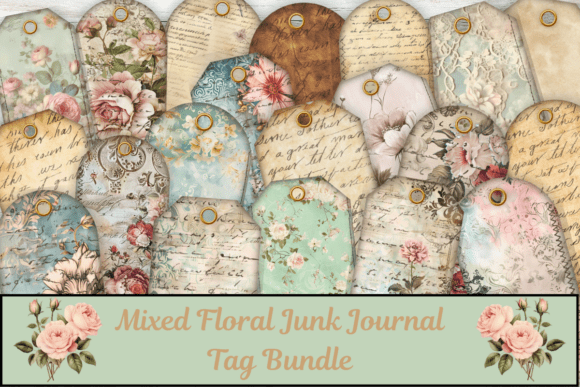 Mixed Junk Journal Tag Bundle,