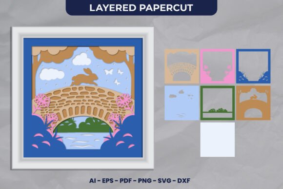 Bunny Layered Papercut