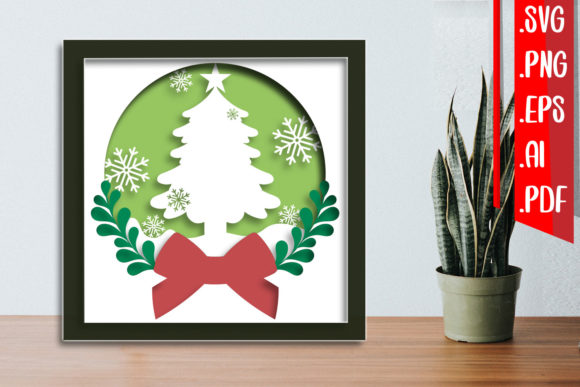 Christmas Layered Paper Cut Svg