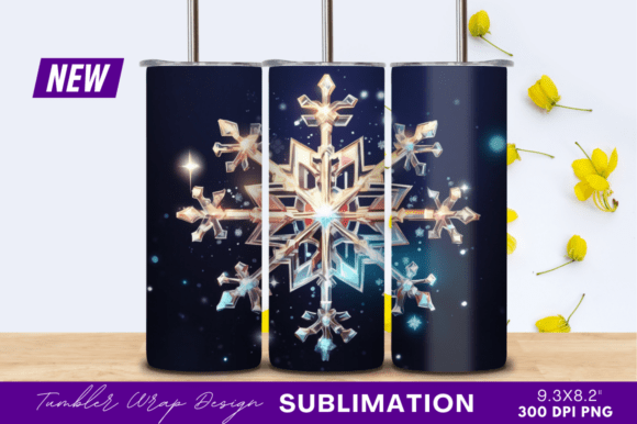Sparkling Snowflake Decoration Tumbler
