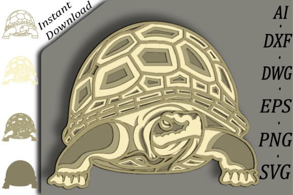 Turtle Multilayer Svg/Turtle Paper Cut