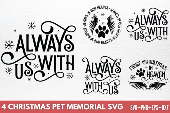 Christmas Pet Memorial SVG