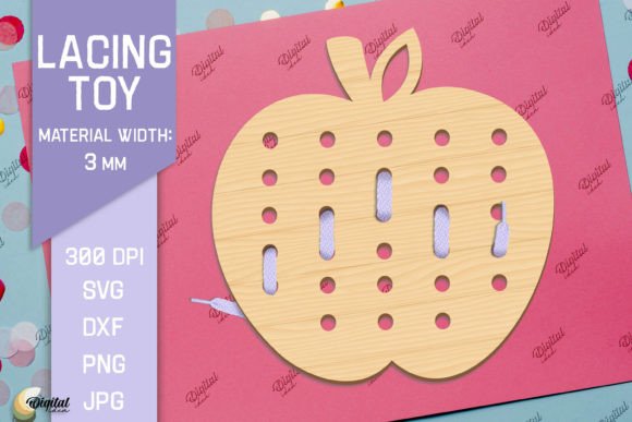 Lacing Toys Laser Cut. Educational Toys - Download Now