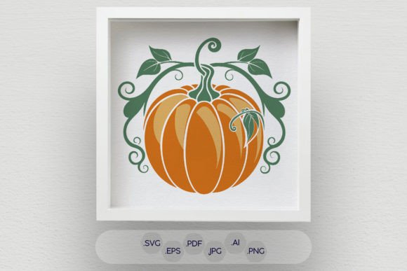 Multi-Layered Pumpkin SVG, Shadow Box