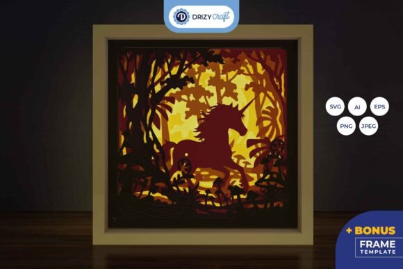 Jumping Unicorn in Fairytale Forest 3D