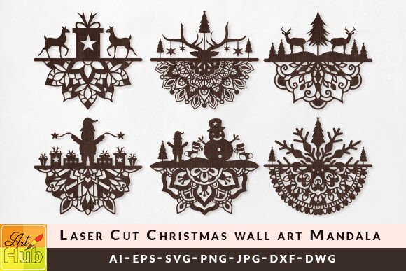Christmas Wall Art Svg