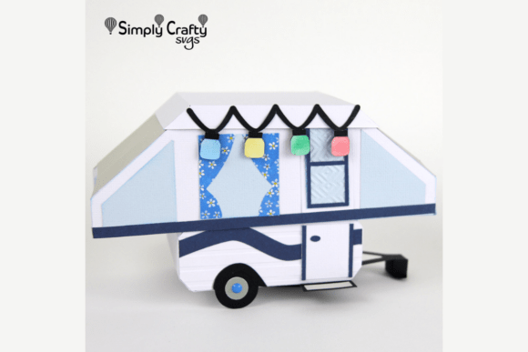 Tent Trailer Box SVG