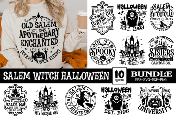 Salem Witch Halloween SVG Bundle