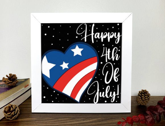 4th Of July Shadow Box