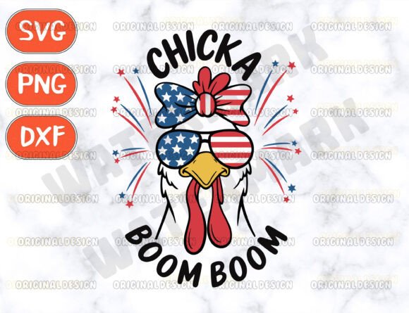Funny 4th of July Svg, Chicken Svg - Download Now