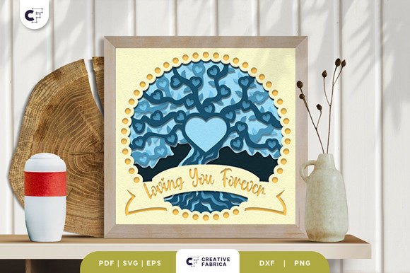 Memorial 3D Layered Paper Cut SVG