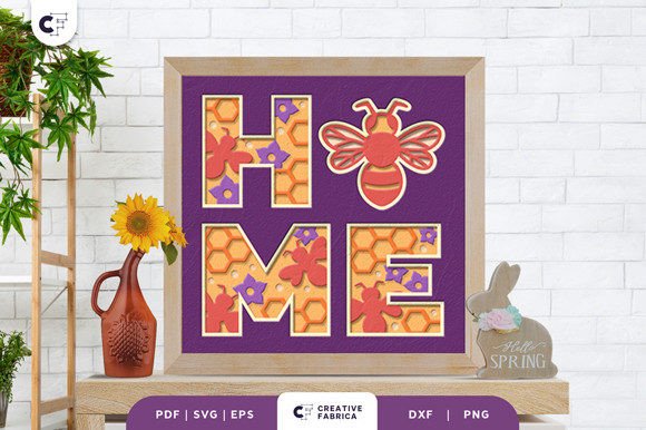 Bee 3d Layered Papercut