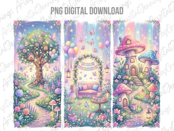 Fairy Tale Birthday Brushstroke PNG - Download Now