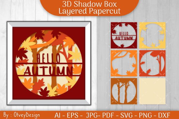 Autumn 3d Layered Papapercut