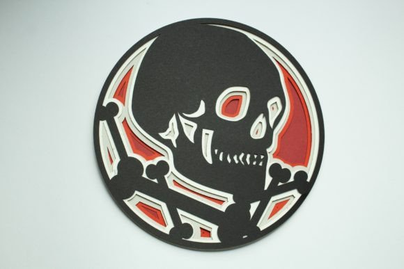 Skull and Bones Layered Design - Download Now