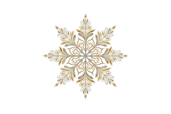 Elegant Golden Snowflake Decoration