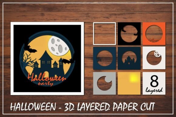 3d Festive Papercut Design