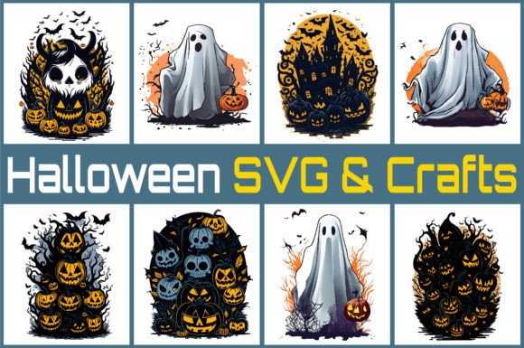 Halloween SVG &amp; Crafts Design Bundle