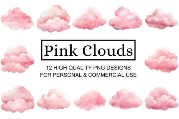 Charming Pink Cloud Clipart