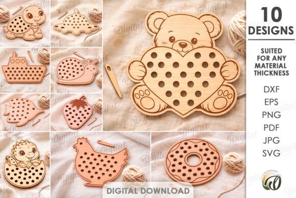 Lacing Toys Bundle Laser Cut - Download Now