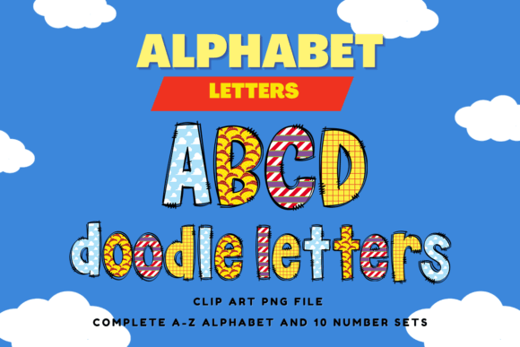 Toys Doodle Alphabet Boy Kids Letters