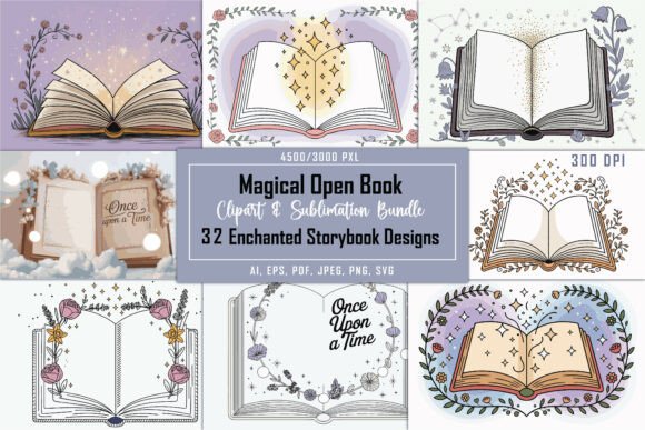 Fairy Tale Open Book Designs