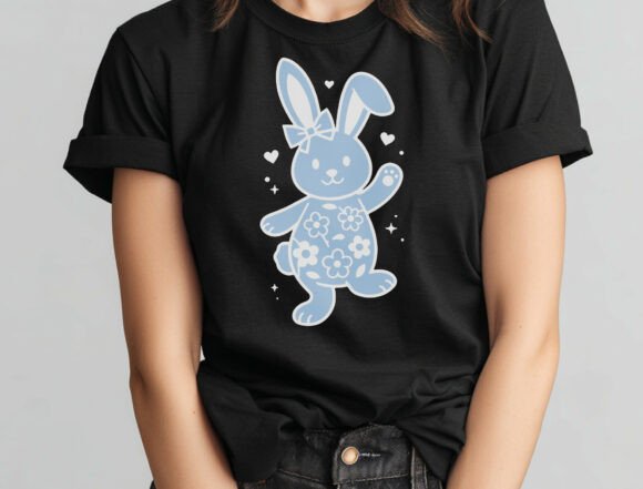 Lace Bunny Coquette Bow PNG, Happy East - Download Now