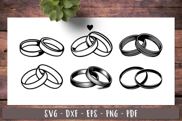Marriage Rings | Wedding Ring Svg Vector