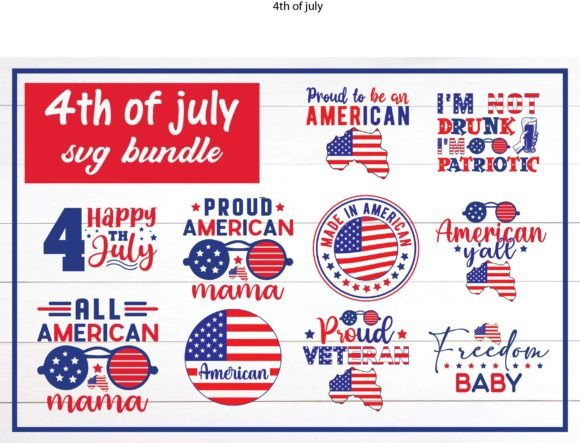 4th of July SVG Bundle, Independence Day