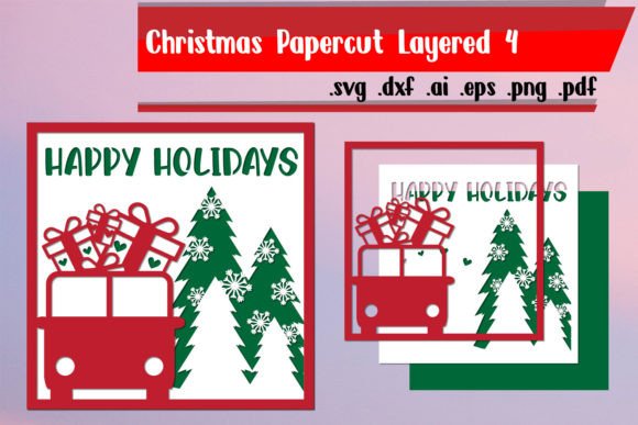 Christmas Papercut Layered 4