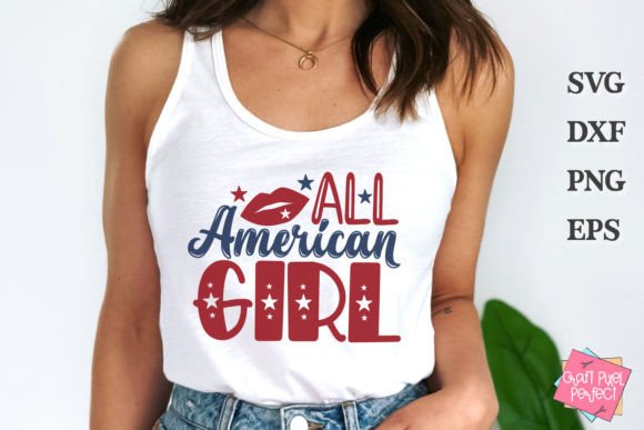 All American Girl Svg, 4th of July Svg