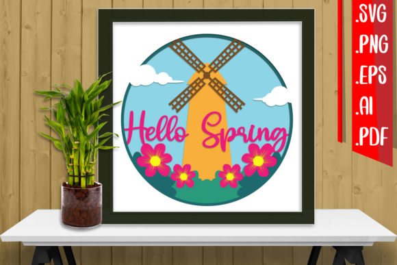 Spring Papercut 9 SVG
