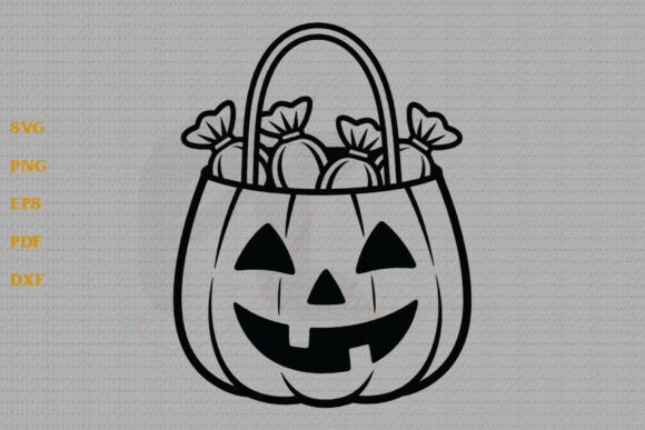 Halloween Candy Bag SVG PNG Cutting File
