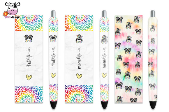 Mom Life Kid Life Leopard Pen Wrap