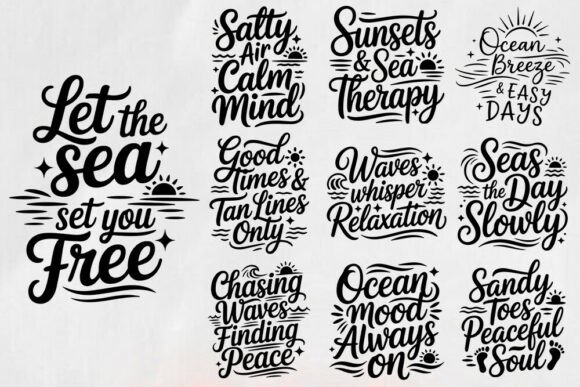 Beach SVG Bundle | Summer Quotes SVG