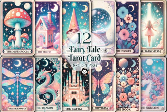 Fairy Tale Tarot Card Sublimation Bundle
