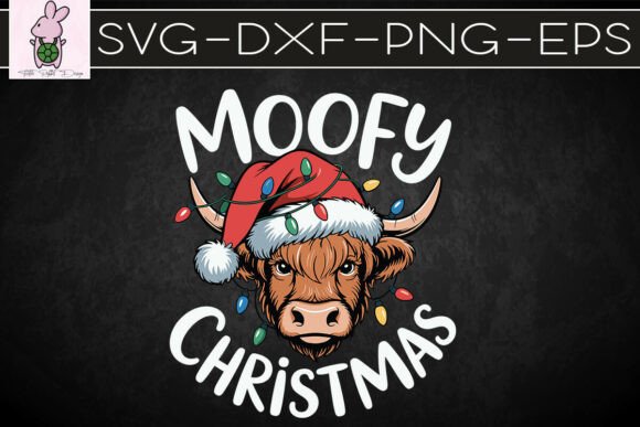 Moove over Santa - Festive Cow Xmas SVG