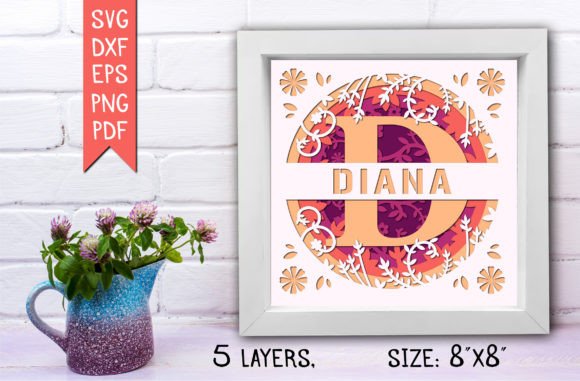 D shadow box SVG for digital art