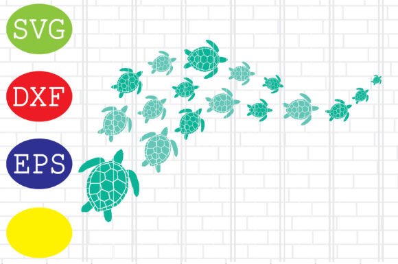Sea Turtle Family Svg, Summer Beach Svg - Download Now