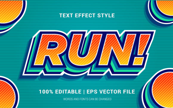 Run&nbsp;Text Effect Style - Download Now