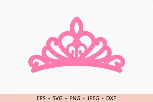 Crown Svg Cute Tiara Dxf File for Cricut