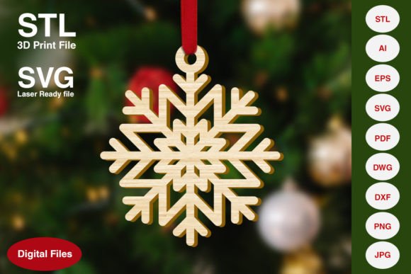 Snowflake Christmas Tree Decoration