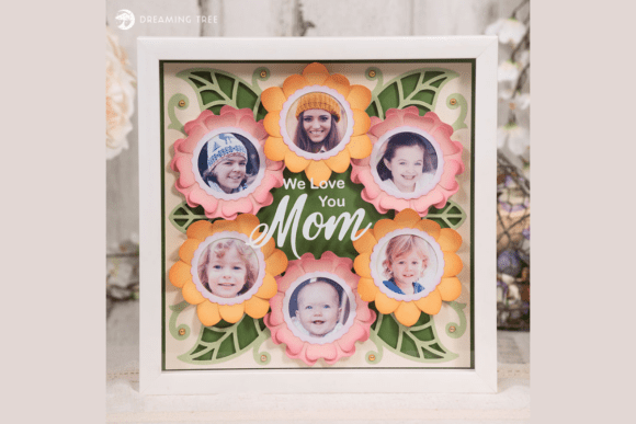 Love You Mom Paper Sculpture SVG