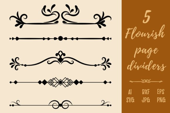 Decorative Vintage Flourish Page Divider
