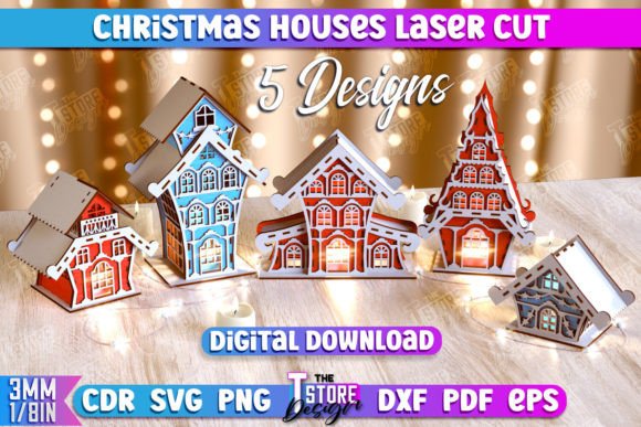 Christmas Houses Bundle | DIY | New Year - Download Now