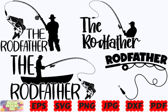 The Rodfather SVG | Fisherman SVG | Fish