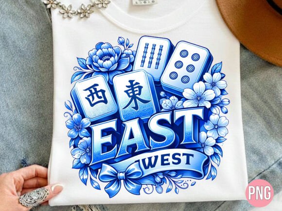 Mahjong East West PNG Blue Willow PNG - Download Now