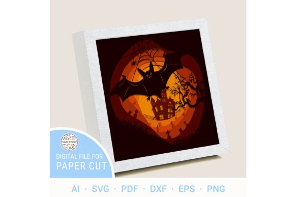 SCARY FOREST, Multilayer Art, Shadow Box